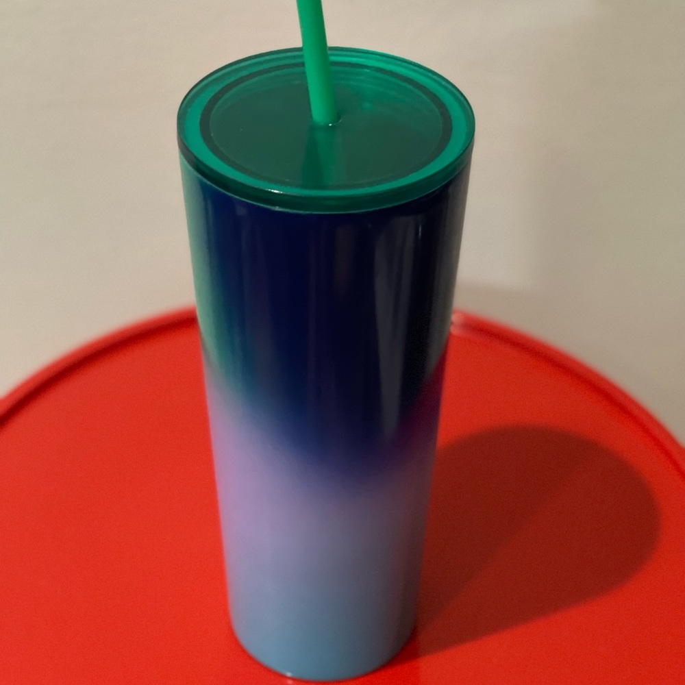 ✨NEW Starbucks 2022 Summer🍋🍈Lime Prism Spray Ombre Stainless Steel Tumbler - Picture 4 of 9
